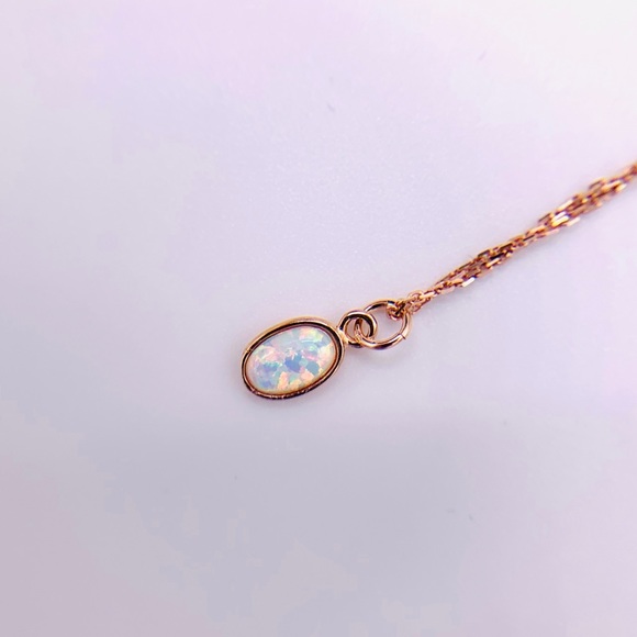 Opal Necklace-Rose Gold - Picture 4 of 4